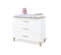 Pinolino Fasciatoio Lumi largo, con fasciatoio rimovibile, 3 cassetti, autoportante, chiusura morbida, decorazione