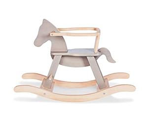 Pinolino- Schaukelpferd mit Ring, Grau/Natur Cavallo a Dondolo, Colore Grey, Piccolo, 242493