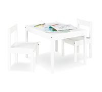 Pinolino, Set tavolino e sedie, 3 pz, massicci, tavolo 64 x 50 x 46 cm, Sedie 28