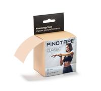 PINOTAPE Classic Light Beige - Nastro kinesiologico in cotone, altamente adesivo e delicato sulla pelle, 5 m x 5 cm