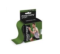 Pinotape Nastro sportivo | verde oliva | 5 cm x 5 m | nastro kinesiotore impermeabile | adesione extra forte | 2 nastri da 5 metri = 10 metri