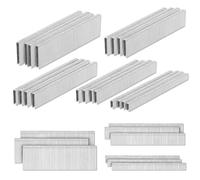 PINOZE 4200 graffette a corona stretta calibro 18 da 1/4" (3,8 cm, 3,8 cm, 2,5 cm, 3/4", 1,9 cm, 1,3 cm, 1,2 cm) e chiodi a testa da 18 GA (5,1 cm, 2,5 cm, 5/8"), rivestiti zincati resistenti stery