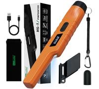 Pinpointer Metal Detector, Impermeabile IP68 Ricaricabile Metal Detector Professionali, Portatile Eliminazione Disturbi 1-Touch e LCD Display, 9 Livelli Sensibilità e 3 Modalità Audio/Vibrazione