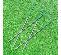 Pins a U con Zincature Galvanizzate Pesanti per di Artificiale-set di 100 Pioli in Metallo Resistenti Alle Intemperie con estremità Smussate Facile Installazione il Paesaggio e il Giardinaggio