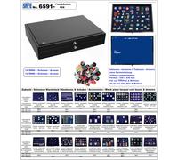 Münzkassetten-square-münzkapseln-black-piano SAFE-6591-5846-1 3 cassetti 15x50mm