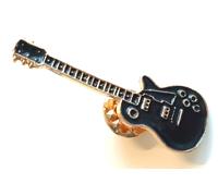 Pin's Chitarra Nera Les Paul (4cm)