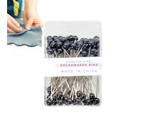 Pins cucitura a - 100 pezzi di posizionamento colorato per abbigliamento perle perle perlecenti | Pins dritti con teste di scatola e, spille da cucire per tessuto, spille per trapunti per