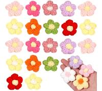 Pins da fiori 20pcs Spettame di fiori, piatti graziosi all'uncinetto, spilla per il colore della tenda della borsa per vestiti, per vestiti