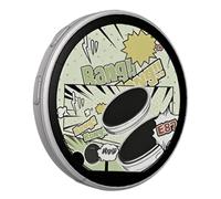 Pins Digitale - Pulsante di visualizzazione video a schermo tattile magnetico, badge elettronico 4,3 cm, per infermiere impiegato ufficio servizio riunione compleanno