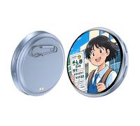 Pin's elettronico anime con touch screen HD, display digitale pixel 2026, badge Kawaii personalizzato per zaini e convegni, per uno spettacolo personale unico Nuovo modello, Taglia unica, Acrilico