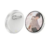 Pin's elettronico anime con touch screen HD, display digitale pixel 2026, badge Kawaii personalizzato per zaini e convegni, per uno spettacolo personale unico Nuovo modello, Taglia unica, Acrilico