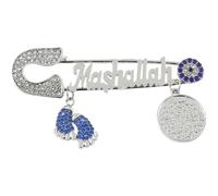 Pins Musulmani Mashallah Pins Fortunato Regalo per L'islam Turco Arabo Quran Marsala Sicurezza Pin Gioielli Regalo per Protezione