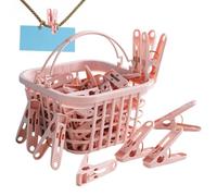 Pins Per Bucato - 30 Pezzi Clip Per La Corda Antivento Con Cesto Pratico, Piccoli Pioli Di Durevoli, Ganci Per La Casa Portatili | Peg Di Vestiti Versatili Per Asciugamani Bras Biglie