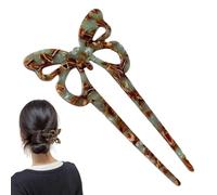 Pins per capelli, pin per la panna per capelli, Forcine per animali a di u con 2 polo, Pinna per capelli a torsione francese, bastoncini per capelli con panino vintage, clip per capelli updo per capel