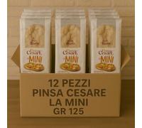 Pinsa Cesare Mini - 12 Basi da 125g - Morbida Dentro e Croccante Fuori - Senza Conservanti - Ideale per Finger Food, Aperitivi, Monoporzione - Pronta in 5 Minuti
