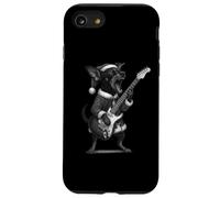 Pinscher in miniatura che suona la chitarra per gli amanti dei cani Custodia per iPhone SE (2020) / 7/8