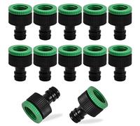 Pinsheng 10 Pezzi Connettore per Rubinetto da Giardino Raccordi per Tubo da Giardino in Plastica da 1/2’’ e 3/4’’ Tubo Flessibile Raccordi Rapidi per Irrigazione e Giardino