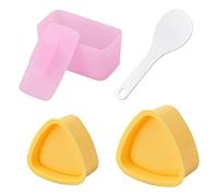 Pinsheng 3 Pezzi Stampo per Sushi Onigiri, Forma di Triangolo di Riso Forma di Sushi per Musubi Maker Antiaderente Stampo per Sushi Onigiri per Palline di Riso Sushi Fai da Te
