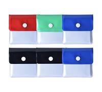 Pinsheng 6 Pezzi Portacenere Portatile Tasca PVC Tasca Posacenere Astuccio, Portacenere Ignifugo inodore per Fumatore Viaggi All'aperto, 3 Colori