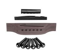 Pinsini A Ponte Da 6 Pezzi/Sella/Dado Dots Abalone Per Chitarra Acustica-marrone + Bruno Rossastro ponte chitarra(2)