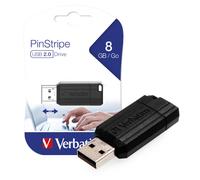 Verbatim PinStripe - Memoria USB da 8 GB - Nero