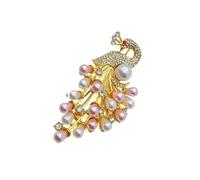 Pinsulla Sofisticata Per Spilla Pavoni Portatili Donne Adornate Con E Perle Donne Alla Abbigliamento Casuale