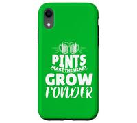 Pint Make Heart Grow Fonder Pub St Patricks Day Uomini Donne Custodia per iPhone XR