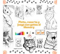 Pinta, recorta y juega con gatos al Memory