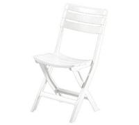Pinta sedia richiudibile in polipropilene bianca 41x40x80 cm da esterno