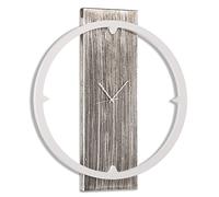 Pintdecor Anello Orologio, MDF, Bianco Avorio/Argento, 80x70x7 cm, Made in Italy