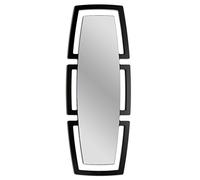 Pintdecor Totem Specchiera, MDF, Nero, 180x70x5 cm, Made in Italy