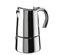 Pinti Inox Bella Caffettiera Moka, Acciaio Inossidabile, Argento