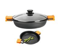 Pinti inox Casseruola Alluminio antiaderente (36cm) bassa con coperchio