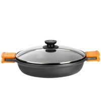 PINTI INOX Efficient Tegame 2 Manici Antiaderente Con Coperchio Cm40