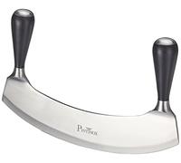 Pinti Inox Professionale Mezzaluna, Acciaio Inossidabile, Nero