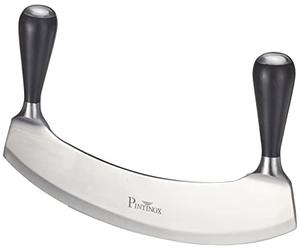 Pinti Inox Professionale Mezzaluna, Acciaio Inossidabile, Nero, 26 x 20 x 2 cm