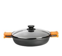 PINTI INOX Tegame 2 Manici Antiaderente Efficient Con Coperchio Cm20