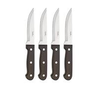 PINTINOX Bistecca P.Wood Set 4 Coltelli Big Lama Acciaio Inox Manico Pakka Wood