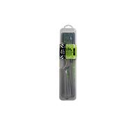 Pintinox custodia trasparente per posate da viaggio, pic-nic, ufficio USE & REUSE con 4 posate in acciaio inox nichel free