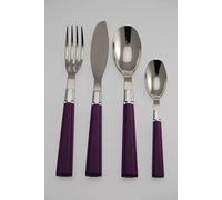 Pintinox Set 24 posate Cuir Viola, Acciaio Inox Nichel free, Scatola regalo