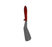 Pintinox Up spatola forata da Cucina in Silicone, Resistente al Calore, Manico Antiscivolo e Autoportante, Ideale per Superfici Antiaderenti, Colore grigio con manico rosso