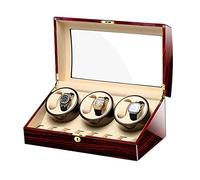PINTLE 6+7 Orologi Automatici Scatola Per Orologi Automatici Tinta Legno 5 Modalità Di Rotazione Lussuosa Scatola In Legno Per Conservare Gli Orologi