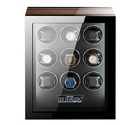 PINTLE 9 12 24 Scatola Tempo Carica Orologi Automatici Con Illuminazione LED E LCD Touchscreen Motore Silenzioso Scatola Di Stoccaggio Per Uomini E Donne Orologi Scatola Di Stoccaggio (Size : 9+0)