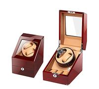 PINTLE Automatische Scatola Carica Orologio Per 2+3 Orologi Con Adattatore AC Silenzioso O Caricatore Di Orologi A Batteria La Rotazione Si Ferma Quando Si Apre Il Coperchio (Color : A)