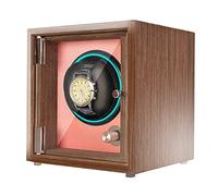 PINTLE Carica Automatico Di Orologi In Legno For Da Uomo E Da Donna Orologi For 1 2 4 Orologi Con Motore Silenzioso Tappetino For Orologi Regolabile Vetrina (Color : Roze, Size : 1+0)