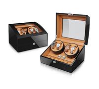 PINTLE Horloge Winder Box Voor Automatische Horloges Of Compatibel La Rotazione Si Ferma Quando Si Apre Il Coperchio AC Or Batterij Aangedreven Super Stille Japanse Motor Door (Color : F)