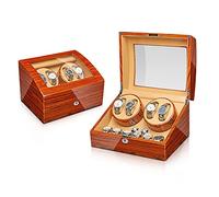 PINTLE Horloge Winder Box Voor Automatische Horloges Of Compatibel La Rotazione Si Ferma Quando Si Apre Il Coperchio AC Or Batterij Aangedreven Super Stille Japanse Motor Door (Color : G)