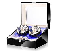 PINTLE Scatola Carica Orologio Automatico Di Grande Capacità For 4 Orologi + 6 Scomparti Extra Custodia For Orologi Meccanici Di Lusso Con Motore Silenzioso (Color : Ik)