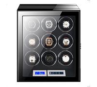 PINTLE Scatola Carica Orologio Con Luce LED E Motore Silenzioso Collezione Di Casse Per Orologi Con Display LCD E Telecomando La Rotazione Si Ferma Quando Si Apre Il Coperchio (Size : 3+0)