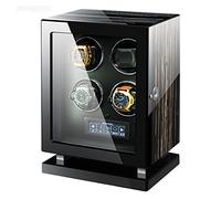 PINTLE Scatola Per Orologi Automatici Per 9/12/24 Orologi Con Motore Silenzioso Cuscino Flessibile In Pelle PU Con Illuminazione A LED E Blocco Delle Impronte Digitali (Size : 12+0)